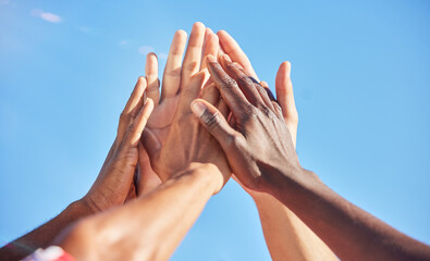 Team hands photo